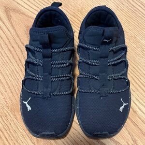 Puma Kids Black and White Sneakers